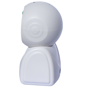 Leitor Codigo de Barras Scanner 1D 2D QRcode Omnidirecional USB  Branco Redondo de mesa