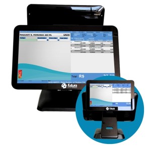 PDV Terminal de Vendas 2 telas toutch  15,6 pol 11,6 pol   - Win 10 Pro  i5  SSD 128gb -  Memory  8gb